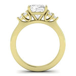 Alyssa Diamond Matching Band Only (does Not Include Engagement Ring) For Ring With Cushion Center yellowgold