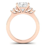 Alyssa Diamond Matching Band Only (does Not Include Engagement Ring) For Ring With Princess Center rosegold