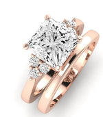 Alyssa Diamond Matching Band Only (does Not Include Engagement Ring) For Ring With Princess Center rosegold