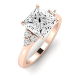 Alyssa Diamond Matching Band Only (does Not Include Engagement Ring) For Ring With Princess Center rosegold
