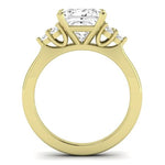 Alyssa Diamond Matching Band Only (does Not Include Engagement Ring) For Ring With Princess Center yellowgold
