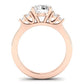 Alyssa Diamond Matching Band Only (does Not Include Engagement Ring) For Ring With Round Center rosegold