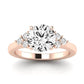 Alyssa Diamond Matching Band Only (does Not Include Engagement Ring) For Ring With Round Center rosegold