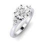 Alyssa Diamond Matching Band Only (does Not Include Engagement Ring) For Ring With Round Center whitegold