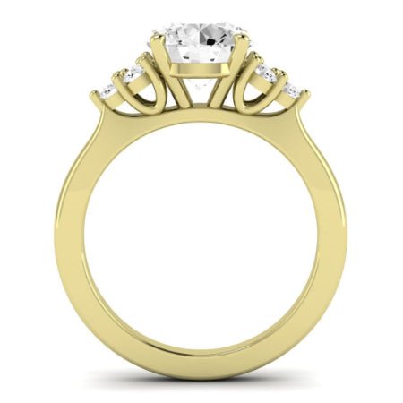 Alyssa Diamond Matching Band Only (does Not Include Engagement Ring) For Ring With Round Center yellowgold