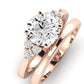 Alyssa Diamond Matching Band Only (does Not Include Engagement Ring) For Ring With Round Center rosegold