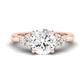 Alyssa Diamond Matching Band Only (does Not Include Engagement Ring) For Ring With Round Center rosegold