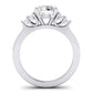 Alyssa Diamond Matching Band Only (does Not Include Engagement Ring) For Ring With Round Center whitegold