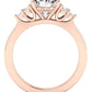 Alyssa Oval Diamond Engagement Ring (Lab Grown Igi Cert) rosegold