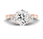 Alyssa Oval Diamond Engagement Ring (Lab Grown Igi Cert) rosegold