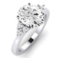 Alyssa Oval Diamond Engagement Ring (Lab Grown Igi Cert) whitegold