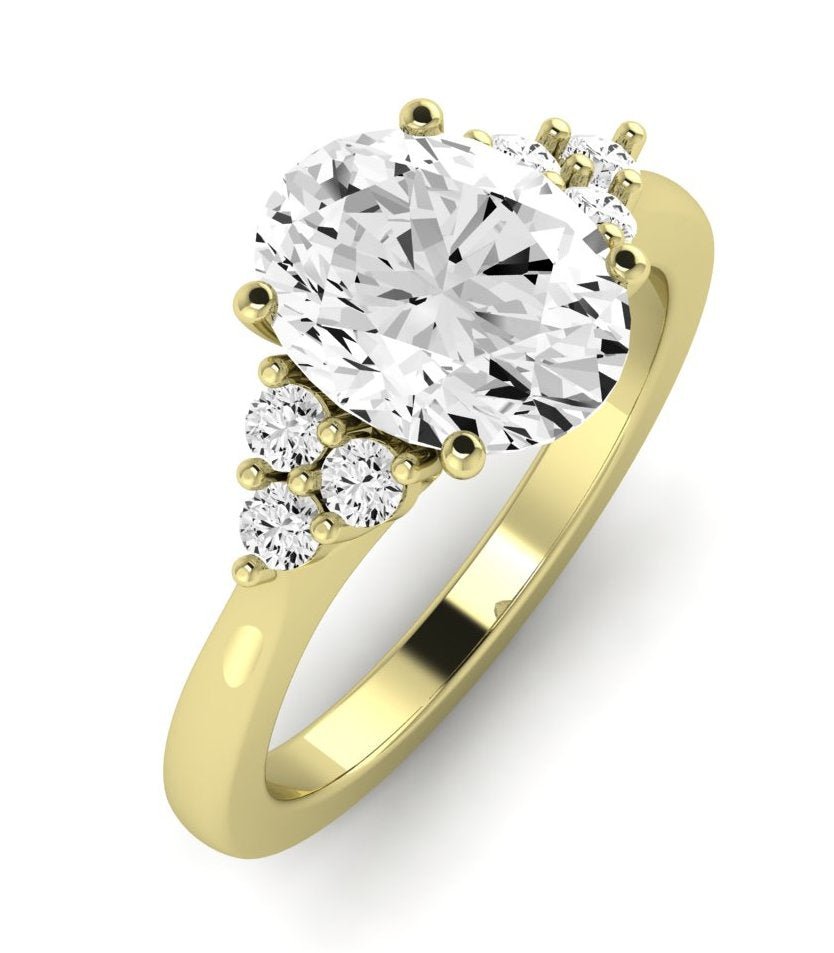 Alyssa Oval Diamond Engagement Ring (Lab Grown Igi Cert) yellowgold