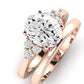 Alyssa Oval Moissanite Bridal Set rosegold