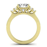 Alyssa Oval Moissanite Bridal Set yellowgold