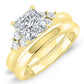 Alyssa Princess Diamond Bridal Set (Lab Grown Igi Cert) yellowgold