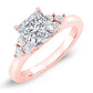 Alyssa Princess Diamond Bridal Set (Lab Grown Igi Cert) rosegold