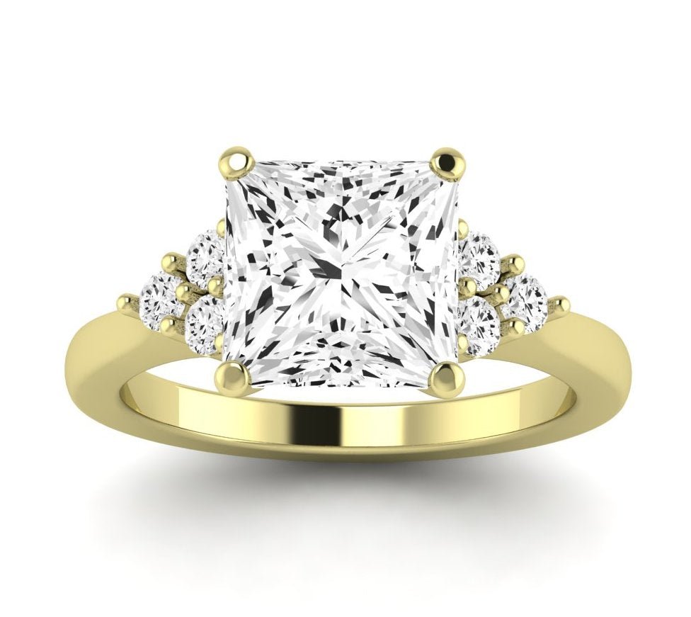 Alyssa Princess Diamond Engagement Ring (Lab Grown Igi Cert) yellowgold