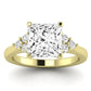 Alyssa Princess Diamond Engagement Ring (Lab Grown Igi Cert) yellowgold