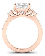 Alyssa Princess Diamond Engagement Ring (Lab Grown Igi Cert) rosegold