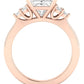 Alyssa Princess Diamond Engagement Ring (Lab Grown Igi Cert) rosegold