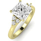 Alyssa Princess Diamond Engagement Ring (Lab Grown Igi Cert) yellowgold