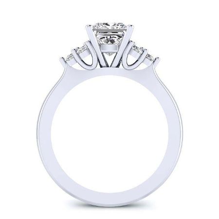 Alyssa Princess Moissanite Bridal Set whitegold