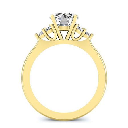 Alyssa Round Diamond Bridal Set (Lab Grown Igi Cert) yellowgold