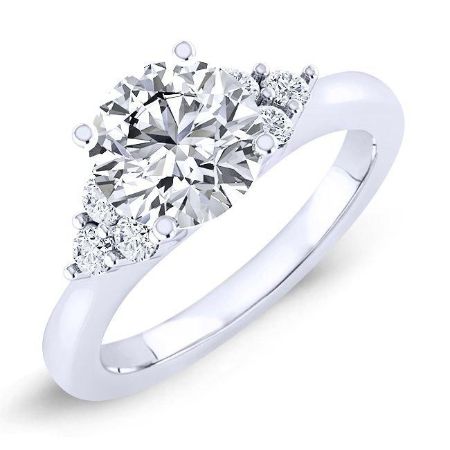 Alyssa Round Diamond Bridal Set (Lab Grown Igi Cert) whitegold