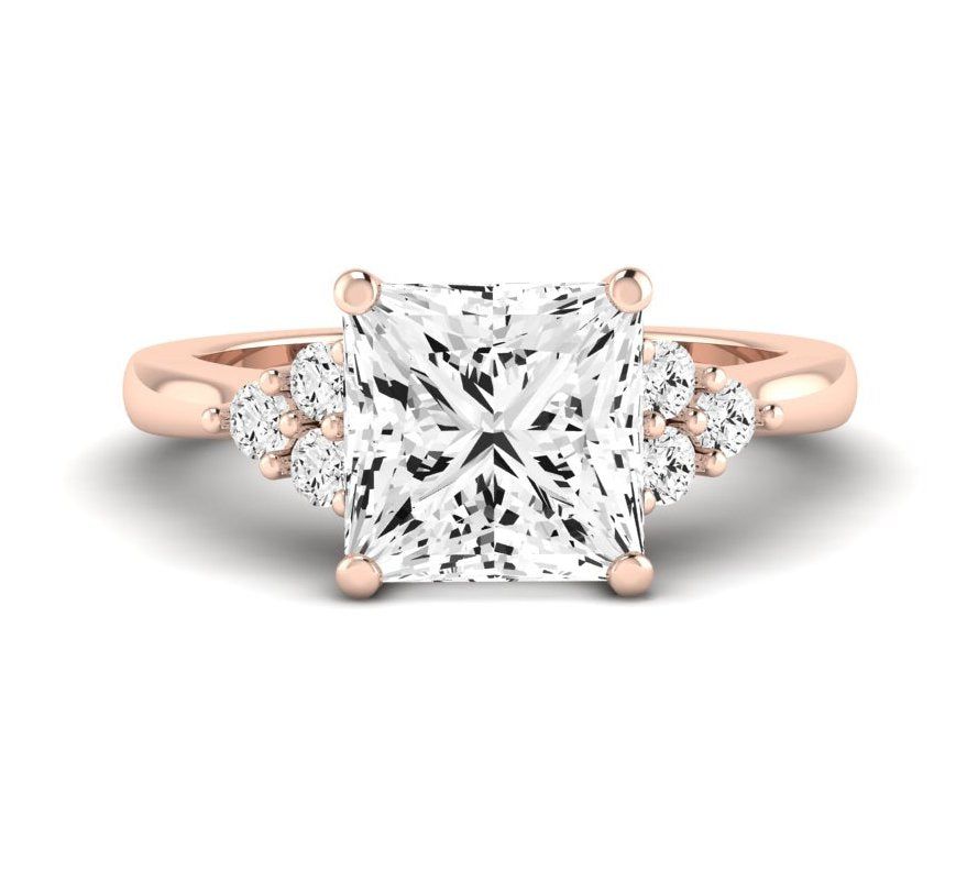 Alyssa Princess Diamond Engagement Ring (Lab Grown Igi Cert) rosegold