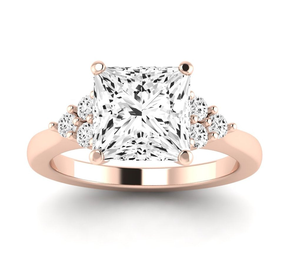 Alyssa Princess Diamond Engagement Ring (Lab Grown Igi Cert) rosegold