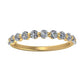 Anara Round Trendy Moissanite Wedding Ring yellowgold