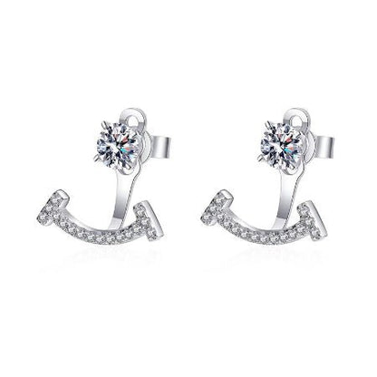 Andie Moissanite Earrings whitegold