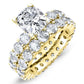 Angela Cushion Diamond Bridal Set (Lab Grown Igi Cert) yellowgold