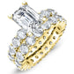 Angela Emerald Diamond Bridal Set (Lab Grown Igi Cert) yellowgold