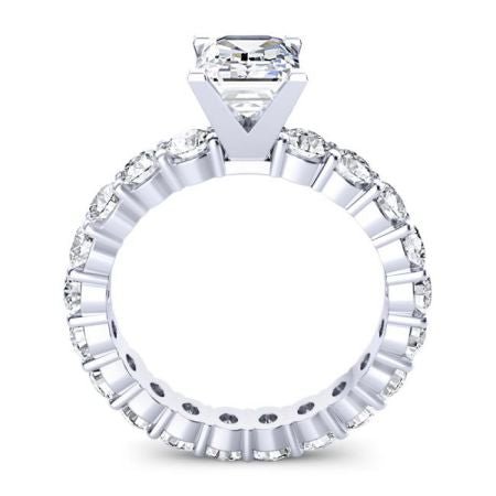 Angela Emerald Diamond Engagement Ring (Lab Grown Igi Cert) whitegold