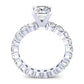 Angela Emerald Diamond Engagement Ring (Lab Grown Igi Cert) whitegold