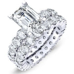 Angela Emerald Diamond Bridal Set (Lab Grown Igi Cert) whitegold