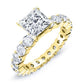 Rose Princess Diamond Engagement Ring (Lab Grown Igi Cert) yellowgold