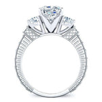 Angelonia Cushion Moissanite Bridal Set whitegold