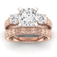 Angelonia Diamond Matching Band Only (does Not Include Engagement Ring) For Ring With Cushion Center rosegold