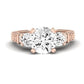 Angelonia Diamond Matching Band Only (does Not Include Engagement Ring) For Ring With Round Center rosegold