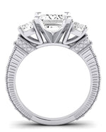 Angelonia Emerald Diamond Engagement Ring (Lab Grown Igi Cert) whitegold