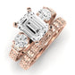 Angelonia Emerald Diamond Bridal Set (Lab Grown Igi Cert) rosegold