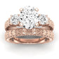 Angelonia Oval Diamond Bridal Set (Lab Grown Igi Cert) rosegold