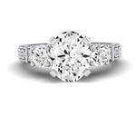 Angelonia Oval Diamond Engagement Ring (Lab Grown Igi Cert) whitegold