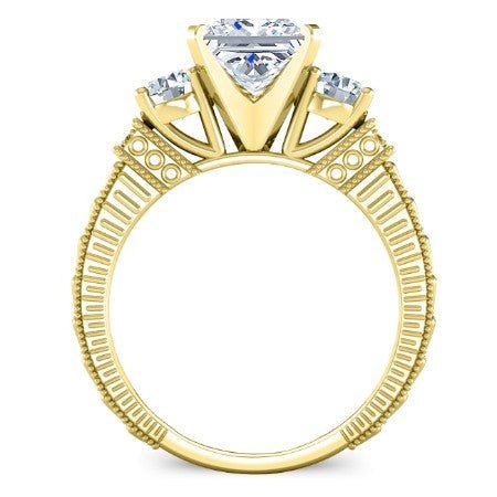 Angelonia Princess Diamond Engagement Ring (Lab Grown Igi Cert) yellowgold