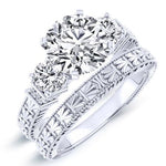 Angelonia Round Diamond Bridal Set (Lab Grown Igi Cert) whitegold