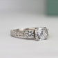 Angelonia Round Diamond Engagement Ring (Lab Grown Igi Cert) whitegold