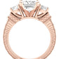 Angelonia Emerald Diamond Engagement Ring (Lab Grown Igi Cert) rosegold