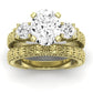 Angelonia Oval Diamond Bridal Set (Lab Grown Igi Cert) yellowgold